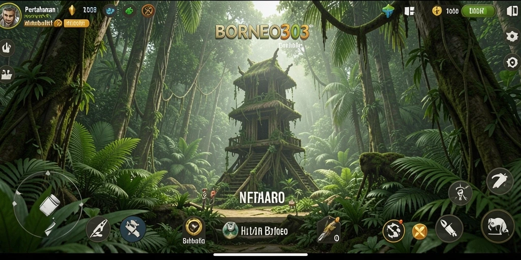 Gameplay seru dalam BORNEO303 yang menampilkan strategi Tower Defense.