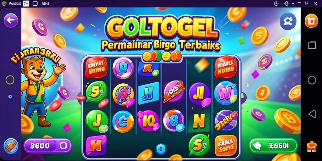 Screenshot gameplay GOLTOGEL menampilkan keseruan permainan Bingo.