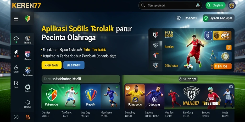 Tampilan menarik dari KEREN77 saat melakukan taruhan olahraga.