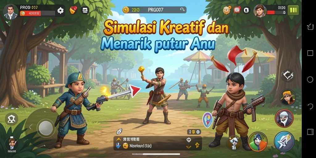 Tangkapan layar PRG007 menampilkan grafik gameplay yang menawan dan interaktif.